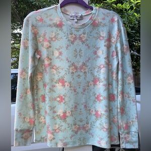 WILDFOX Sweater Floral Size XS